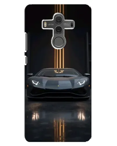 Чехол для Huawei Mate 10 с картинкой «Lamborghini золотые линии»