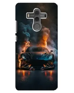 Чехол для Huawei Mate 10 с картинкой «Lamborghini дымная эстетика»