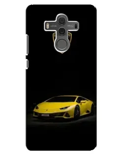 Чехол для Huawei Mate 10 с картинкой «Lamborghini желтый акцент»