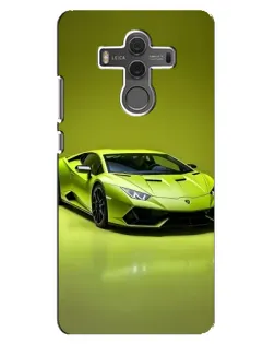 Чехол для Huawei Mate 10 с картинкой «Салатовый Lamborghini Huracan»