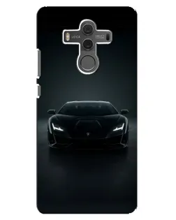 Чехол для Huawei Mate 10 с картинкой «Черный Lamborghini Aventador»