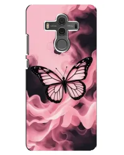 Чехол для Huawei Mate 10 с картинкой «Бабочка в дыму»