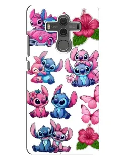 Чехол для Huawei Mate 10 с картинкой «Стикеры Stitch и Angel»