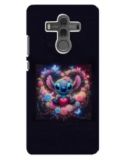 Чехол для Huawei Mate 10 с картинкой «Stitch в цветах»