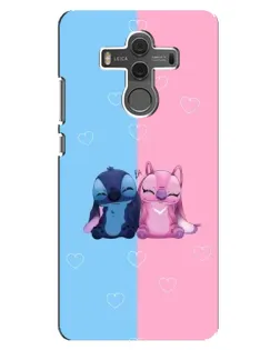 Чехол для Huawei Mate 10 с картинкой «Stitch и Angel Love»