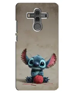 Чехол для Huawei Mate 10 с картинкой «Стич на коричневом фоне»