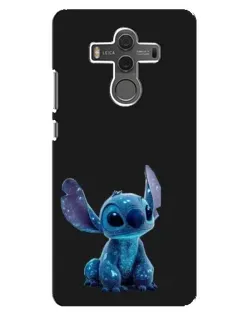 Чехол для Huawei Mate 10 с картинкой «Стич на черном»