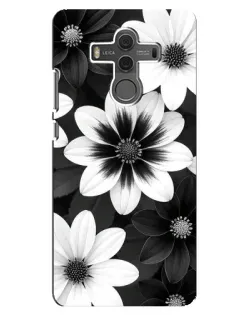 Чохол для Huawei Mate 10 з картинкою «Монохромні айстри»