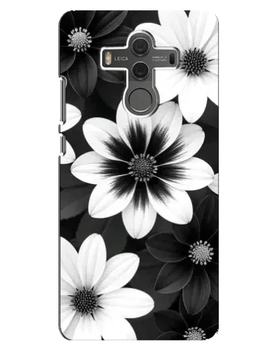 Чехол для Huawei Mate 10 с картинкой «Монохромные астры» Чехол для Huawei Mate 10 с картинкой «Монохромные астры»
