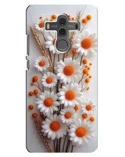 Чохол для Huawei Mate 10 з картинкою «Білі сухоцвіти»
