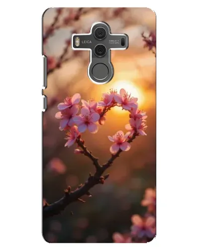 Чехол для Huawei Mate 10 с картинкой «Розовый цвет сердце на фоне заката» Чехол для Huawei Mate 10 с картинкой «Розовый цвет сердце на фоне заката»