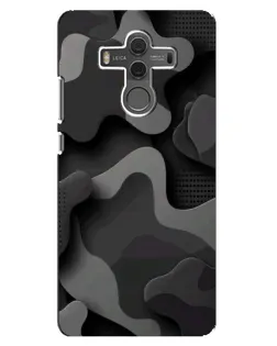 Чехол для Huawei Mate 10 с картинкой «Темный абстрактный камуфляж»