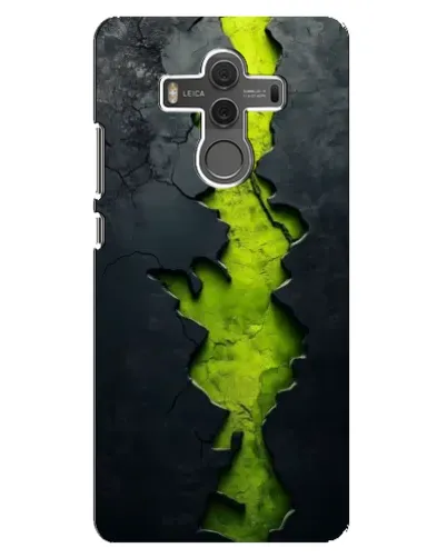 Чехол для Huawei Mate 10 с картинкой «Салатовый разлом скалы»
