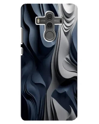 Чехол для Huawei Mate 10 с картинкой «Объемные синие складки»