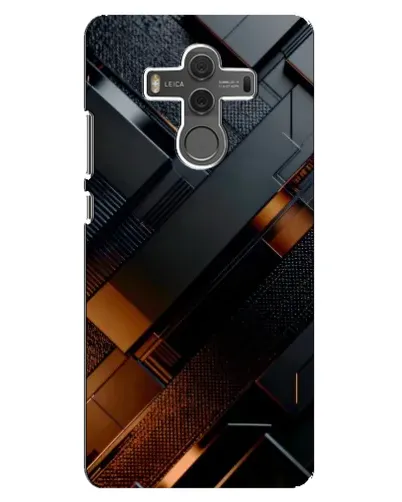 Чехол для Huawei Mate 10 с картинкой «Черные геометрические блоки»