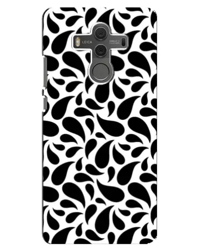 Чехол для Huawei Mate 10 с картинкой «Контрастные черные капли»