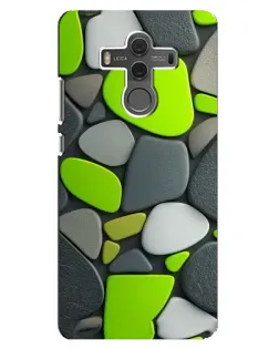 Чехол для Huawei Mate 10 с картинкой «Яркая неоновая галька»