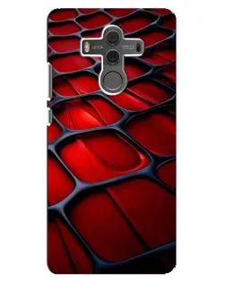 Чехол для Huawei Mate 10 с картинкой «Красная глянцевая сетка»