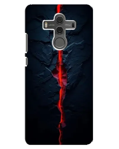 Чехол для Huawei Mate 10 с картинкой «Kрасная лавовая трещина»
