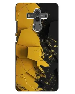 Чехол для Huawei Mate 10 с картинкой «Золотые осколки геометрии»