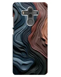 Чехол для Huawei Mate 10 с картинкой «Цветные волны каньона»