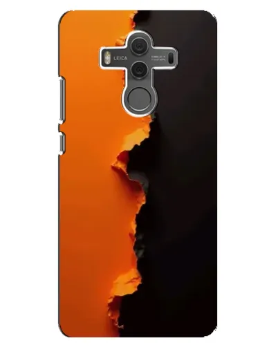 Чехол для Huawei Mate 10 с картинкой «Оранжевый разлом»