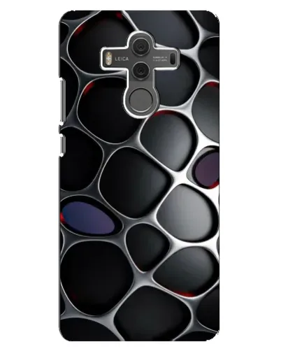 Чехол для Huawei Mate 10 с картинкой «Объемная темная решетка»