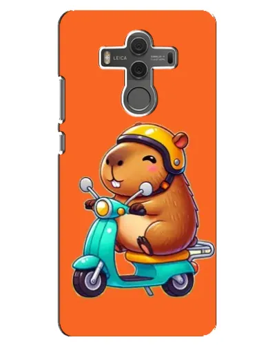 Чехол для Huawei Mate 10 с картинкой «Капибара на скутере»