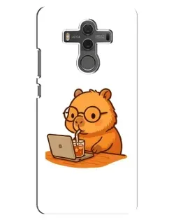 Чехол для Huawei Mate 10 с картинкой «Капибара с ноутбуком» Чехол для Huawei Mate 10 с картинкой «Капибара с ноутбуком»
