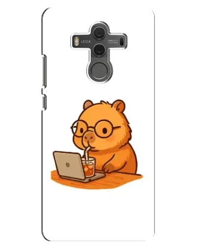 Чехол для Huawei Mate 10 с картинкой «Капибара с ноутбуком»
