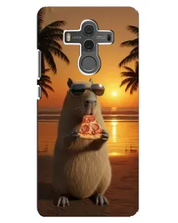 Чехол для Huawei Mate 10 с картинкой «Капибара с пиццей» Чехол для Huawei Mate 10 с картинкой «Капибара с пиццей»