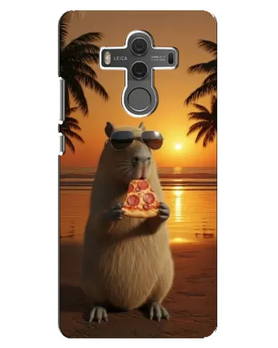 Чехол для Huawei Mate 10 с картинкой «Капибара с пиццей»