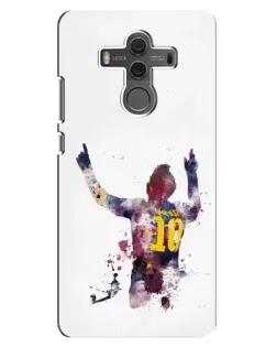 Чехол для Huawei Mate 10 с картинкой «Акварельный Месси Барселона»