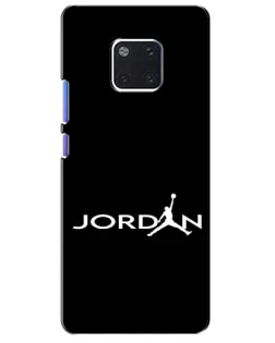 Чехол для Huawei Mate 20 Pro (LYA-L09, LYA-L29) с картинкой «Jordan White Logo»