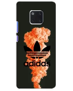 Чехол для Huawei Mate 20 Pro (LYA-L09, LYA-L29) с картинкой «Оранжевый дым Adidas»