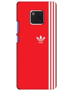 Чехол для Huawei Mate 20 Pro (LYA-L09, LYA-L29) с картинкой «Красный минимализм Adidas»