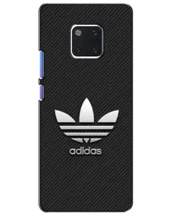 Чехол для Huawei Mate 20 Pro (LYA-L09, LYA-L29) с картинкой «Adidas Карбоновая текстура»