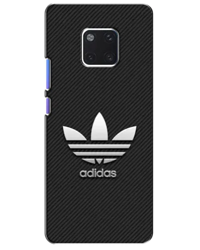 Чехол для Huawei Mate 20 Pro (LYA-L09, LYA-L29) с картинкой «Adidas Карбоновая текстура»