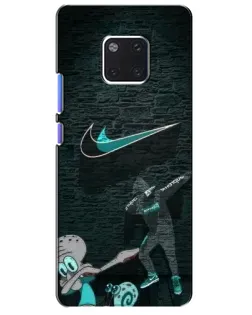 Чехол для Huawei Mate 20 Pro (LYA-L09, LYA-L29) с картинкой «Спортивный арт Nike» Чехол для Huawei Mate 20 Pro (LYA-L09, LYA-L29) с картинкой «Спортивный арт Nike»
