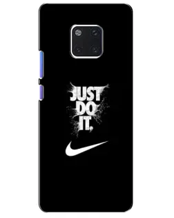 Чехол для Huawei Mate 20 Pro (LYA-L09, LYA-L29) с картинкой «Текстовый принт Nike»