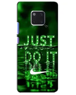 Чехол для Huawei Mate 20 Pro (LYA-L09, LYA-L29) с картинкой «Зеленый неоновый Nike»