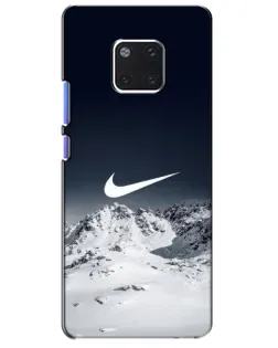Чехол для Huawei Mate 20 Pro (LYA-L09, LYA-L29) с картинкой «Nike — зимние горы»