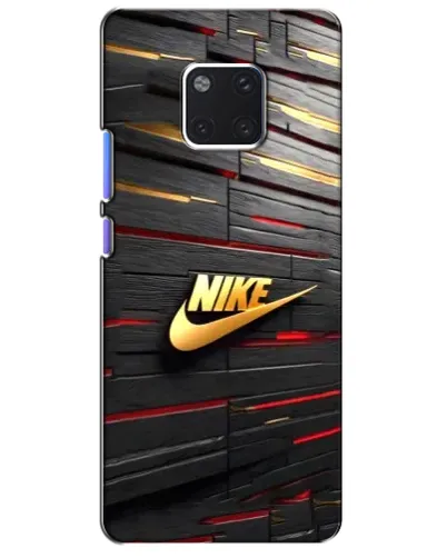 Чехол для Huawei Mate 20 Pro (LYA-L09, LYA-L29) с картинкой «Золотой Nike на металле»
