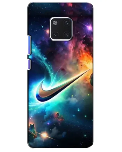 Чехол для Huawei Mate 20 Pro (LYA-L09, LYA-L29) с картинкой «Космический Nike Swoosh»