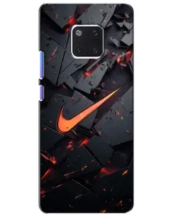 Чехол для Huawei Mate 20 Pro (LYA-L09, LYA-L29) с картинкой «Nike — эффект разломов»