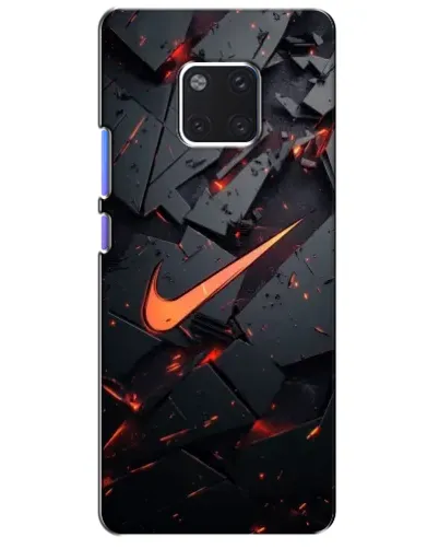 Чехол для Huawei Mate 20 Pro (LYA-L09, LYA-L29) с картинкой «Nike — эффект разломов»