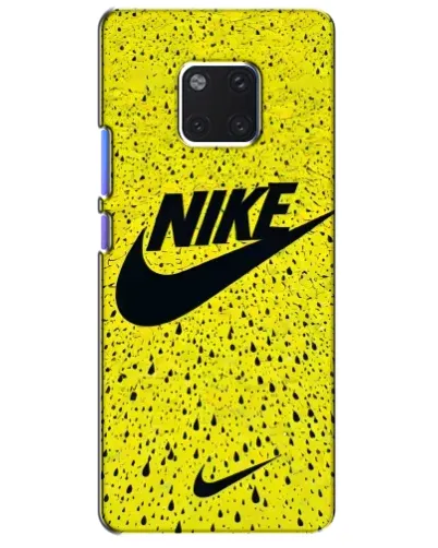 Чехол для Huawei Mate 20 Pro (LYA-L09, LYA-L29) с картинкой «Желтый текстурный Nike»