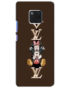 Чехол для Huawei Mate 20 Pro (LYA-L09, LYA-L29) с картинкой «LV и Микки Маус»
