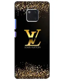 Чехол для Huawei Mate 20 Pro (LYA-L09, LYA-L29) с картинкой «LV — золотые искры»