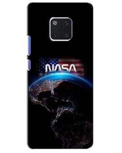 Чехол для Huawei Mate 20 Pro (LYA-L09, LYA-L29) с картинкой «Земля из космоса NASA»